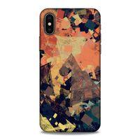 Lopard Apple Iphone X Uyumlu Kılıf Soyut Sanat (35) Baskılı Fit Design Kılıf