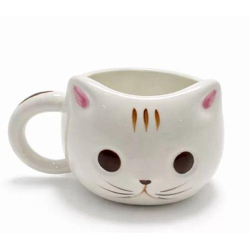 3d Kedi Tasarımlı Kabartmalı Kupa Bardak Alk5030