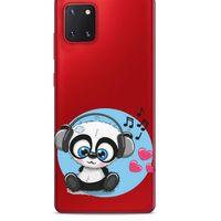 Zoologix (74) Samsung Galaxy Note 10 Lite Şeffaf Kılıf Silikon Desenli