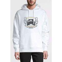 Turkish Hotrock Murat 124 Baskılı Beyaz Erkek Kapşonlu Sweatshirt