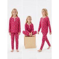 6/14 Yaş Yazı Baskılı Pamuk Penye Çocuk Pijama Takımı