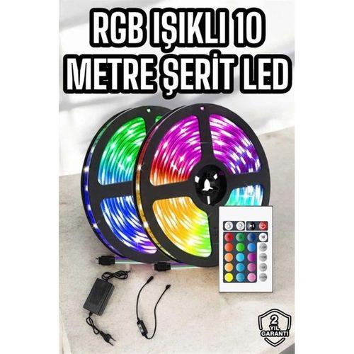 Rgb Işıklı 10metre Şerit Led Kumandalı Yeni Nesil