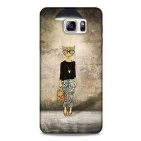 Samsung Galaxy Note 5 Kılıf FunnyMaX (20) Koruyucu Kılıf Kahverengi Kaplan