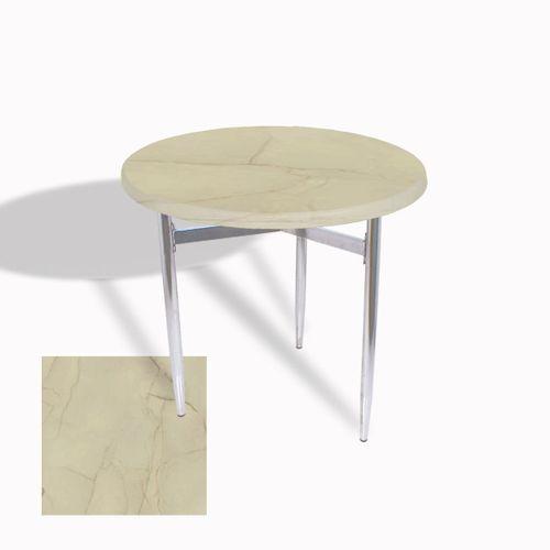 Dockers Venedik Masa Yuvarlak Çap 70 kromnikel (Werzalit, Wermodin veya Allzalit Tabla) - Golden Marble