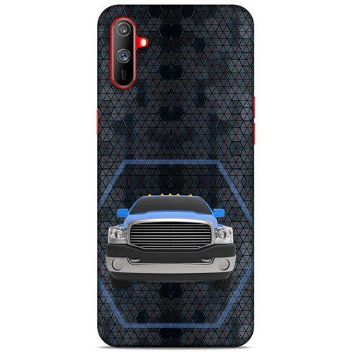 Lopard Oppo Realme C3 Uyumlu Kılıf PickUpX (8) Baskılı Kılıf Gece Mavi