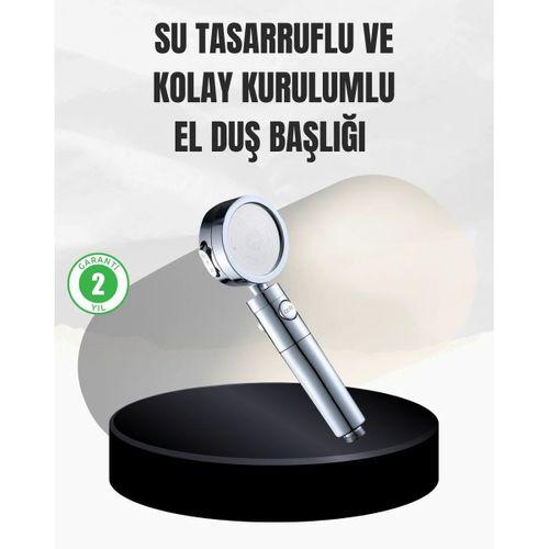 Kolay Montajlı 3 Modlu Yüksek Basınç Duş Başlığı