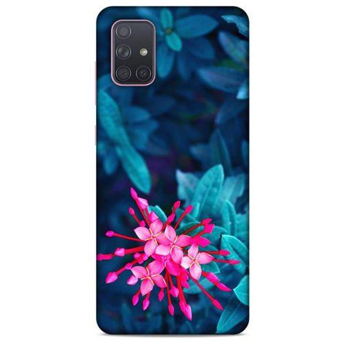 Lopard Samsung Galaxy A71 Uyumlu Kılıf Bahar (10) Full Koruma Kılıfı Pembe Çiçek