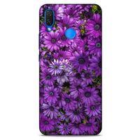 Huawei Psmart 2019 Uyumlu Kılıf Mor Delisi (39) Liquid Crystal Kılıf Çiçekler