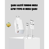 67w Süper Hızlı Şarj Adaptörü Ve Kablo Seti – Güvenli, Kompakt Ve Ergonomik Tasarım