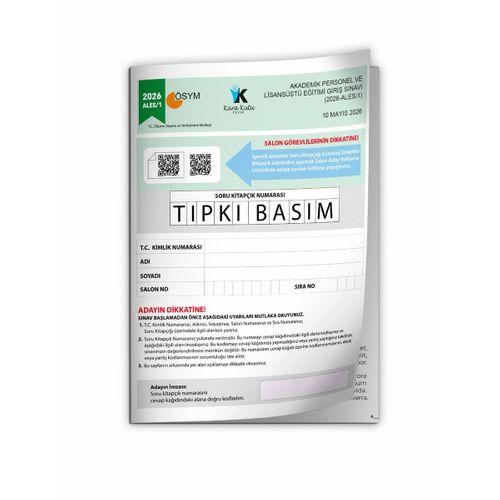 ALES 2026/1 ÖSYM Tıpkı Basım Çıkmış Soru Deneme Kitapçığı Video/PDF Çözümlü Türkiye Geneli