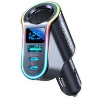 Joyroom 150W 4 Port Led Ekranlı Araç şarj
