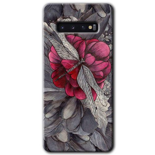 Galaxy S10 Kılıf HD Desen Baskılı Arka Kapak - kelebek Ömrü + Kırılmaz Cam