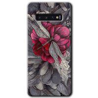 Galaxy S10 Kılıf HD Desen Baskılı Arka Kapak - kelebek Ömrü + Kırılmaz Cam