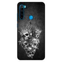 Lopard Xiaomi Redmi Note 8 Uyumlu Kılıf Tattoo's (47) Crystal Flex Kılıf Kafatasları