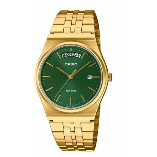 Casio MTP-B146G-3AVDF Quartz Çelik Altın Rengi Yeşil Kadran 35 mm Erkek Kol Saati