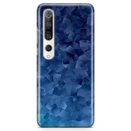 Xiaomi Mi 10 Pro Kılıf Mavi Kareler Arka Kapak Koruma Desenli Full Koruyucu