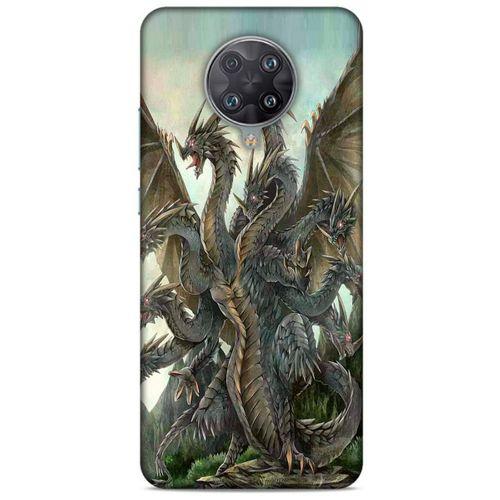 İnfinix Note 7 Kılıf Dragons (35) Fit Design Kılıf 9 Başlı Ejderha