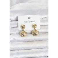 316L Çelik Gold Renk Vintage Model Kadın Küpe
