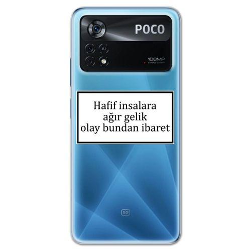 Xiaomi Poco x4 Pro Kılıf HD Yazı Baskılı Silikon Arka Kapak - Yazı 2