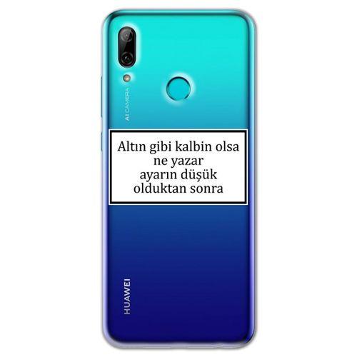 Huawei P Smart 2019 Kılıf HD Yazı Baskılı Silikon Arka Kapak - Yazı 3