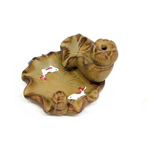 Seramik Dekoratif Şelale Geri Akışlı Tütsülük