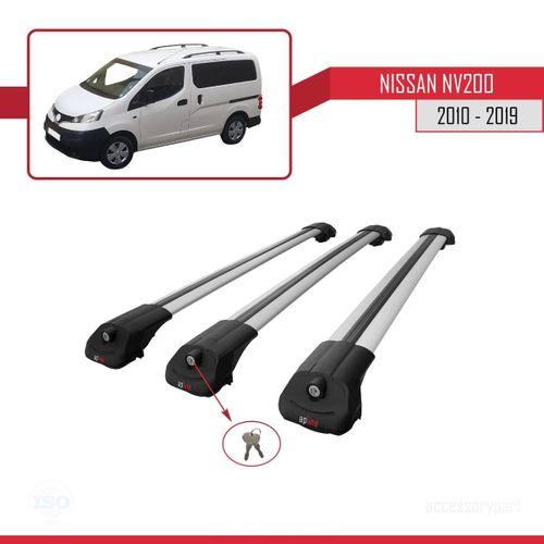 Nissan NV200 2010-2019 Arası ile uyumlu ACE-1 Ara Atkı Tavan Barı GRİ 3 ADET BAR