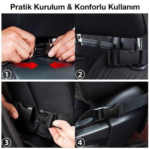 Zhltools Araba Koltuk Arkası Eşya Düzenleyici Organizer Tablet Telefon Tutucu