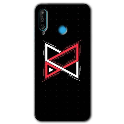 Huawei P30 Lite Kılıf HD Desen Baskılı Arka Kapak - Kilit + Kırılmaz Cam