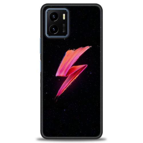 Vivo Y33S Kılıf HD Baskılı Kılıf - Pembe Şimşek + Tam Ekran Koruyucu