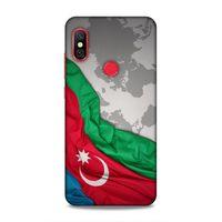 Xiaomi Mi A2 Lite Uyumlu Kılıf Azarbaijan (16) Kalın Kılıf Harita Bayrak