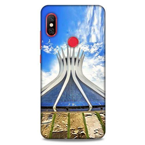 Xiaomi Mi A2 Lite Kılıf Dünya Mimarisi (16) Kalın Kılıf Brasilia Katedrali