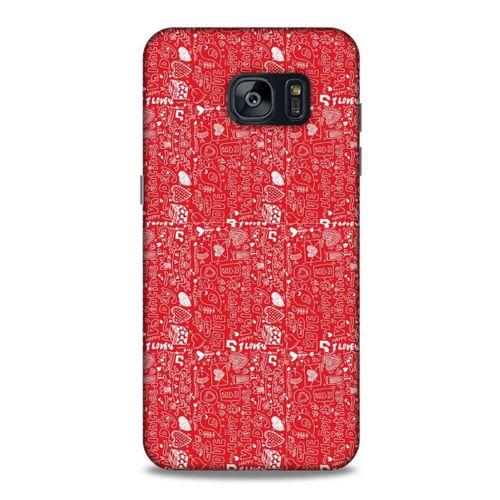 Samsung Galaxy S7 Edge Kılıf Hediyelik Seri Sevgililer Günü (32) 14 Şubat Soft Silikon Kılıf