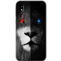 Potkal Hediye Fabrikası Samsung Galaxy A2 Core Kılıf HD Desen Baskılı Arka Kapak - Fire and Ice Lion