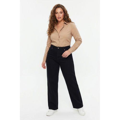 Kadın Yüksek Bel Wide Leg Denim Bol Pantolon BGL-ST05449