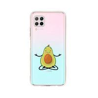 Huawei P40 Lite Yogacı Avokado Desenli Premium Şeffaf Silikon Kılıf