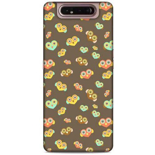 Baykuşlar (10) Desenli Silikon Kapak Telefon Kabı Samsung Galaxy A80 Kılıf