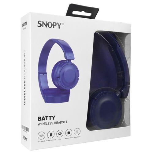 Snopy Sn-xbk33 Batty Mavi Tf Kart Özellikli Bluetooth Kulaklık