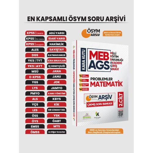 MEB AGS Matematik Kara Kutu 2 Cilt En Kapsamlı ÖSYM Çıkmış Soru Bankası Konu Özetli Dijital Çözümlü