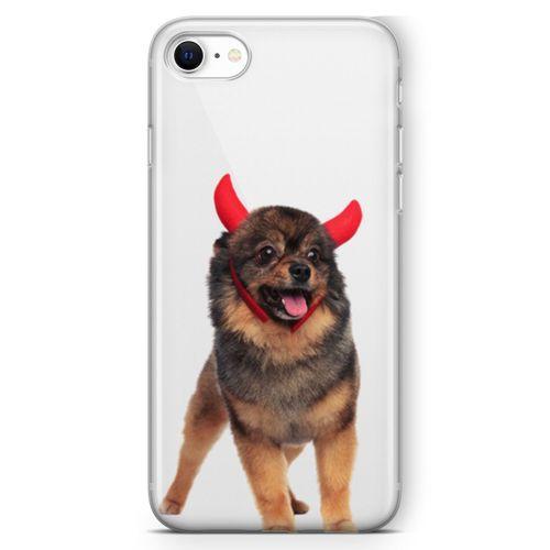 Apple iPhone SE 2020 Kılıf Pom Köpek Arka Kapak Koruma Desenli Full Koruyucu