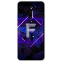 BeRa Aksesuar Xiaomi Mi 9T Kılıf Baskılı Kapak - Dark Neon Yaprak F Harfi +Tam Kaplayan Mat Seramik