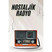 Saatli Fenerli Bluetooth Nostaljik Radyo Aux Sd Usb Girişli Bluetooth Hoparlör