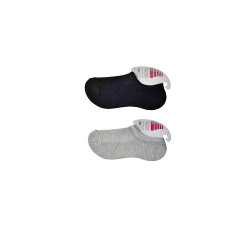 Siyah Ve Gri Kadın Görünmez Çorap 9 Çift