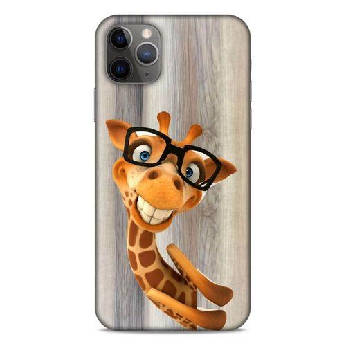Lopard Apple Iphone 11 Pro Max Uyumlu Kılıf GameX (43) Thin Fit Kılıf Gözlüklü Zürafa