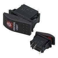 PowerMaster Deniz Feneri Sembollü Işıklı 3 Pinli On-Off 12-24V Marin Switch