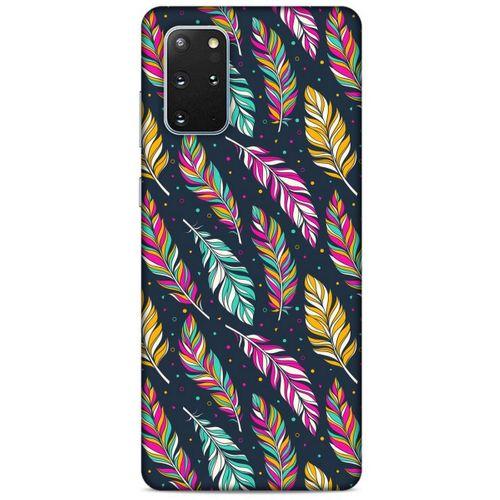 Samsung Galaxy S20 Plus Kılıf Desenli Özel Seri Tüyler (13) Silikon Kap