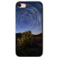 iPhone SE 2022 Kılıf HD Desen Baskılı Arka Kapak + Temperli Cam - Eclipse Sky