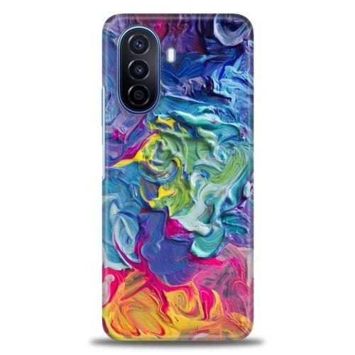 Huawei Nova Y70 Kılıf HD Baskılı Kılıf - Colors + Tam Ekran Koruyucu