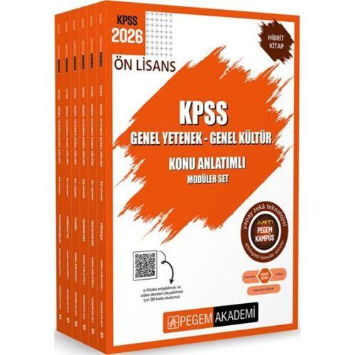 2026 KPSS Genel Yetenek Genel Kültür Önlisans Konu Anlatımlı Modüler Set Pegem Yayınları