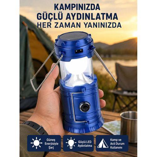 Katlanabilir Usb Çıkışlı Kamp Feneri – Şarj Edilebilir, Dayanıklı Ve Çok Fonksiyonlu