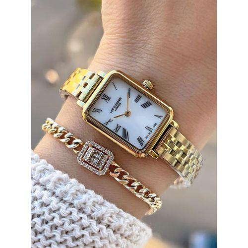 Lee Cooper Küçük Kasa Vintage Özel Tasarım 2 Yıl Garantili 3 Atm Kadın Kol Saati+Bileklik 08232.120